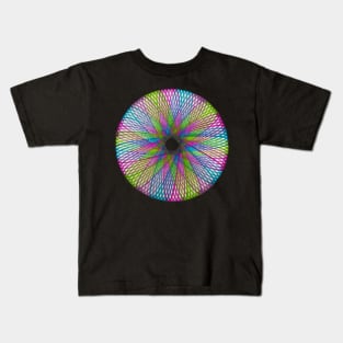 Spirograph Multicolor Circular Pattern Kids T-Shirt